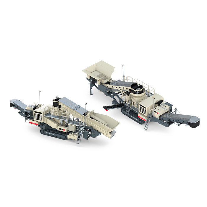 Lokotrack LT350HP mobile cone crusher with belt and grizzly feeder 