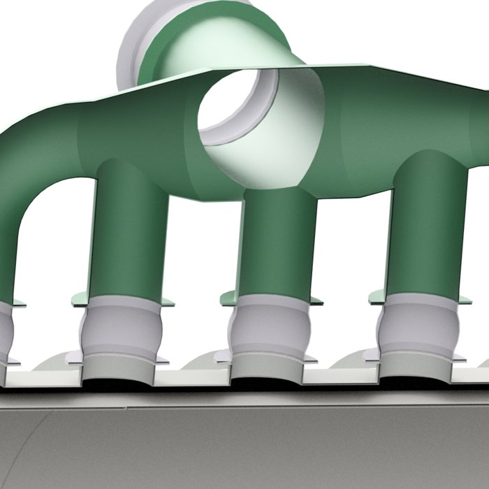 Cross flow rotary cooler