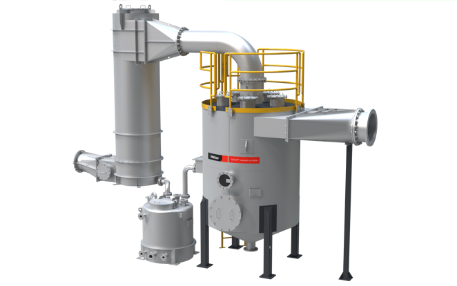 Cascade scrubber cylinder
