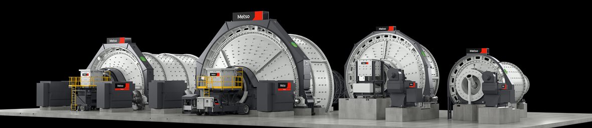 Metso four grinding mills
