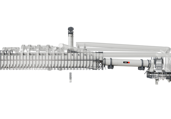 Grate Kiln iron processing system