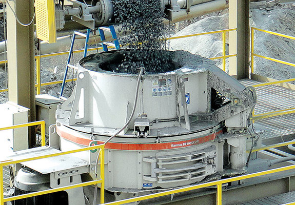 Chancador de impacto de eje vertical (VSI) Barmac® B9100SE™.