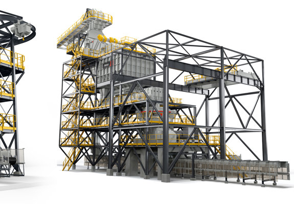Mining crushing stations