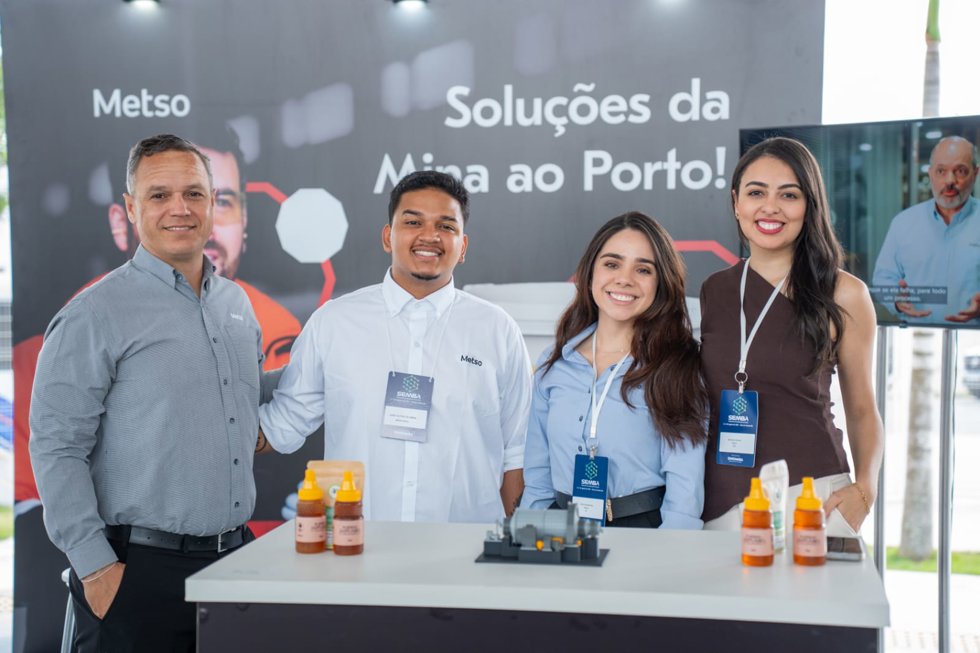 Stand da Metso durante SEMBA2026