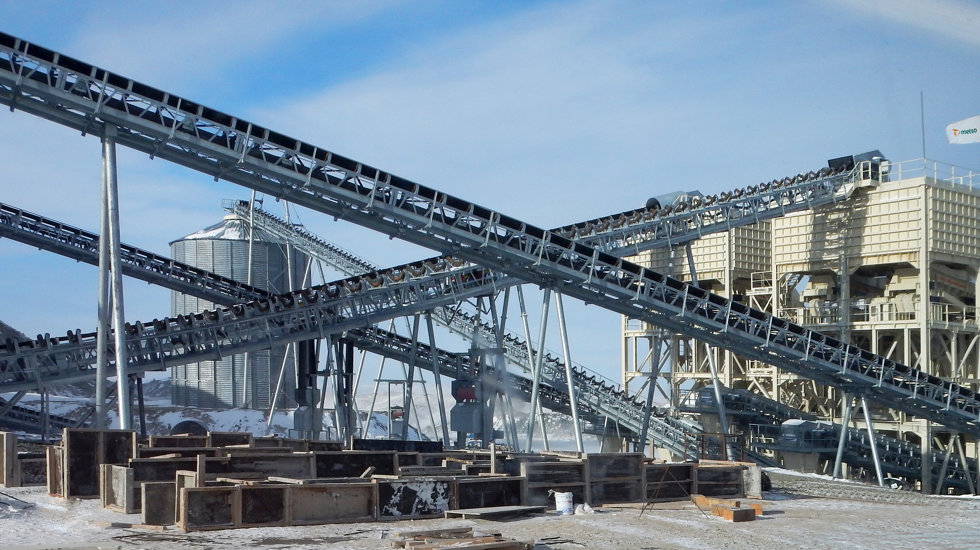 Crushing circuit at mining site in Kazakhstan.