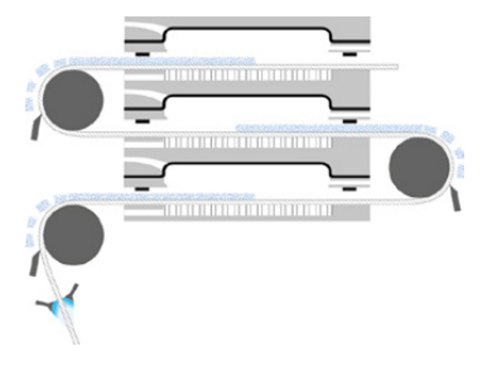 Solids discharge and filter cloth washing