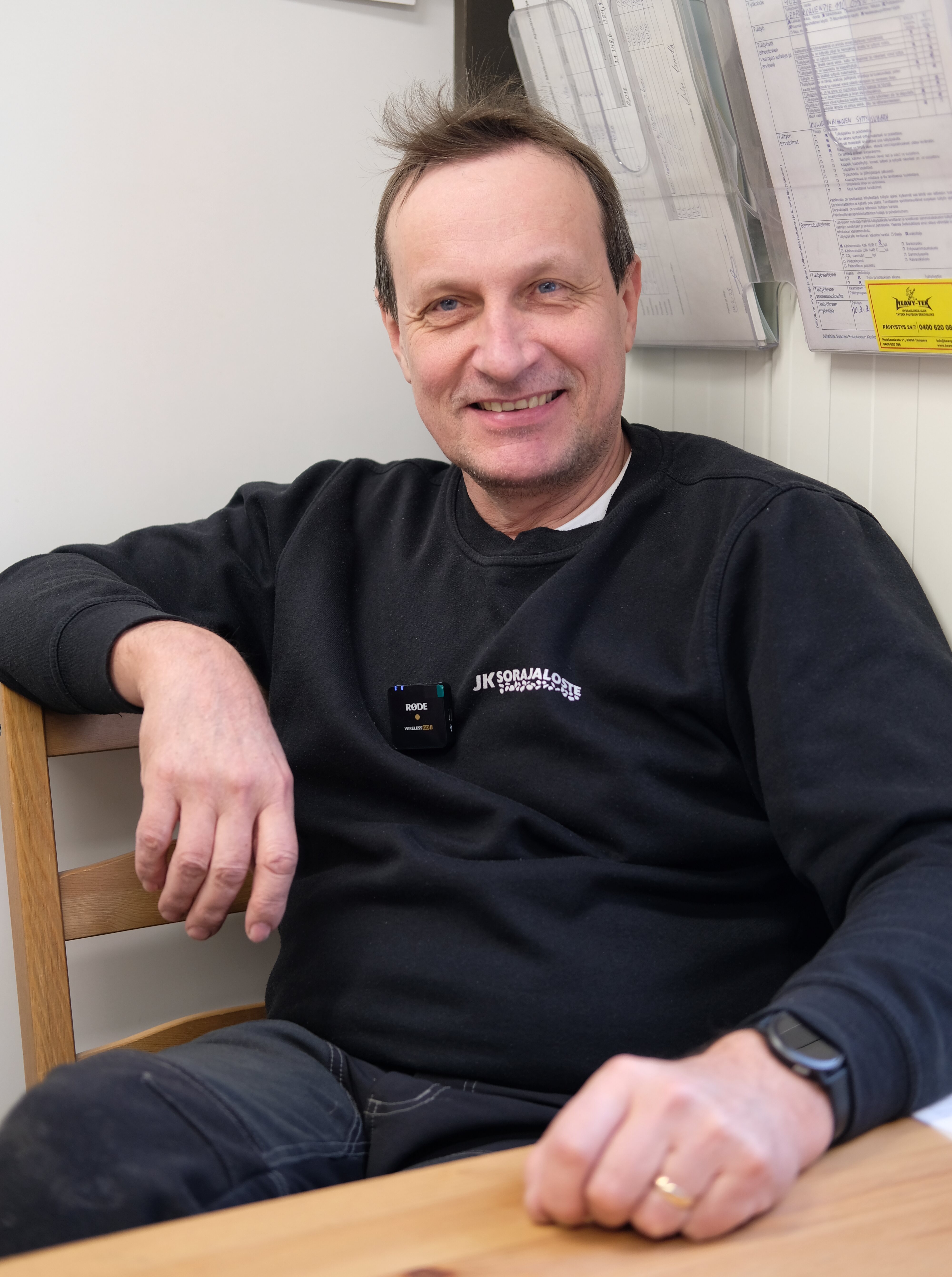 Yrittäjä Jarmo Stenberg edustaa perheyrityksen kolmatta sukupolvea.