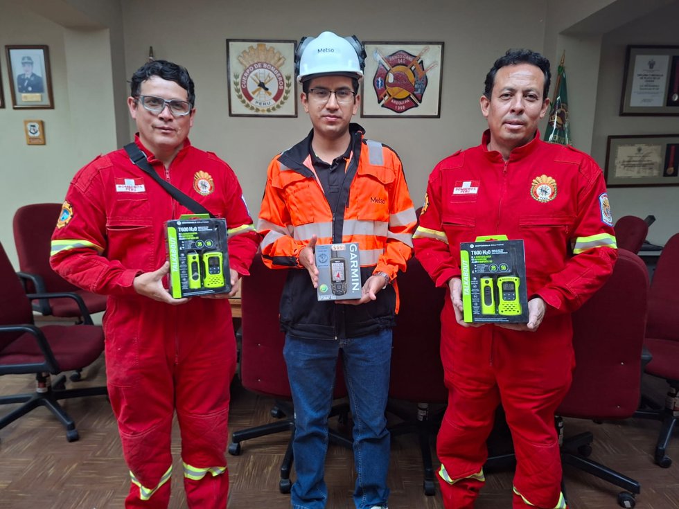 Colaboración entre Metso y la Compañía de Bomberos N°140